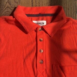 Brooklyn Industries Red Polo Shirt Men’s Juniors Medium GUC